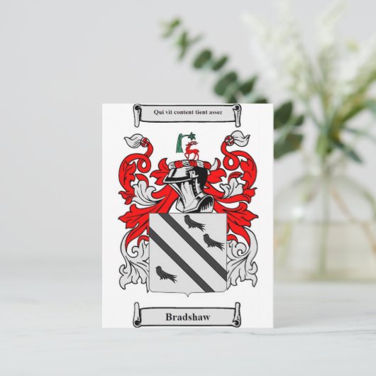 Bradshaw-wapenstilstand Briefkaart (Staand voorkant)