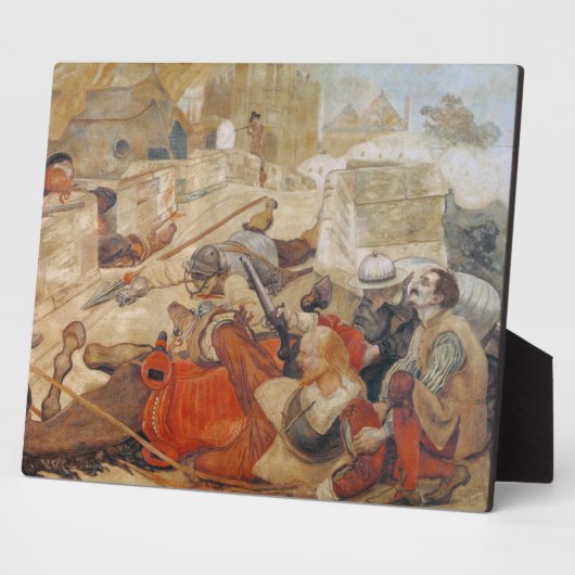 Bradshaw's defence of Manchester (1642) Fotoplaat (Zijkant)