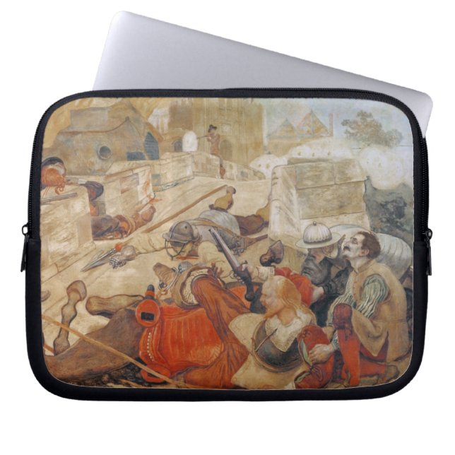 Bradshaw's defence of Manchester (1642) Laptop Sleeve (Voorkant)
