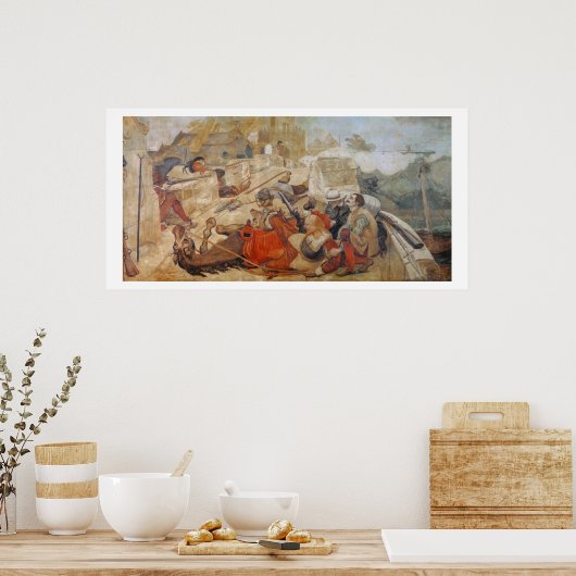 Bradshaw's defence of Manchester (1642) Poster (Keuken)