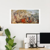 Bradshaw's defence of Manchester (1642) Poster (Thuiskantoor)