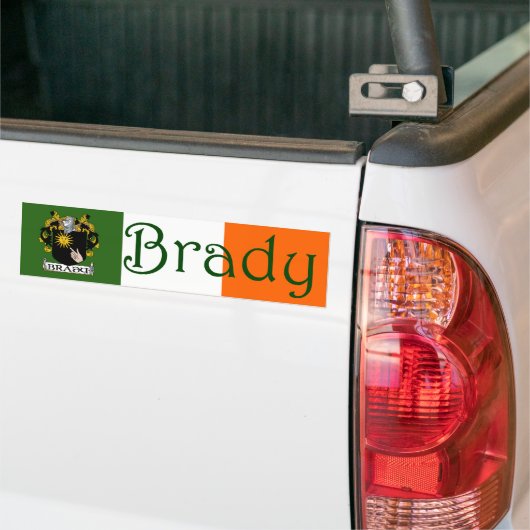 Brady Coat of Arms Bumpersticker (Op Truck)