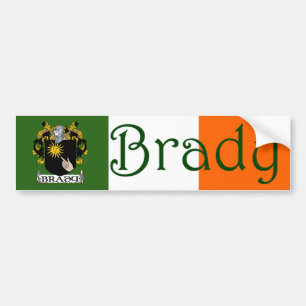 Brady Coat of Arms Bumpersticker