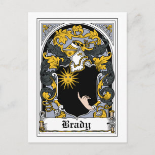 Brady Family Crest Briefkaart