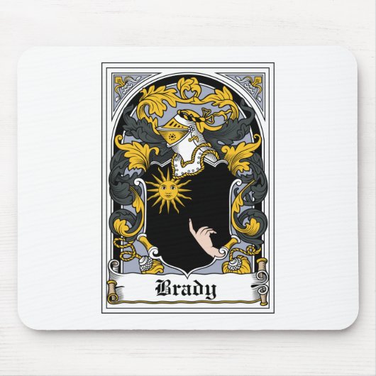 Brady Family Crest Muismat (Voorkant)