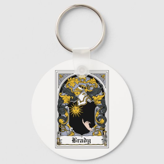 Brady Family Crest Sleutelhanger (Voorkant)