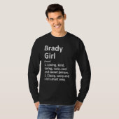 Brady Girl Tx Texas Funny City Home Roots T-shirt (Voorkant volledig)