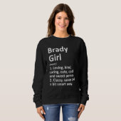 Brady Girl Tx Texas Funny City Home Roots Trui (Voorkant volledig)