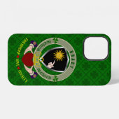 Brady Ierse Schild & Claddagh Gepersonaliseerd  iPhone Hoesje (Achterkant horizontaal)