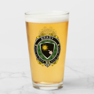 Brady Irish Shield Bierglas Glas