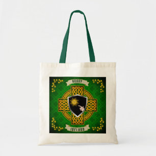 Brady Irish Shield & Celtic Cross Personalized Tote Bag