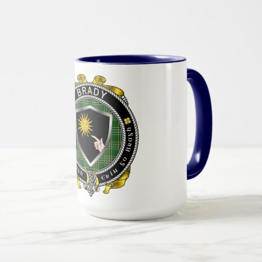 Brady Irish Shield Combo Mok 15oz (Voorkant rechts)