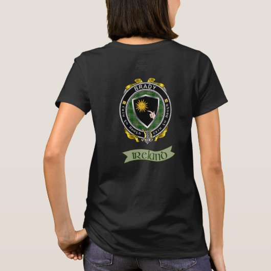 Brady Irish Shield Women's T-Shirt (Achterkant)