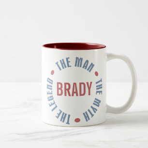 Brady Man Myth Legend Tweekleurige Koffiemok