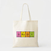Brady periodieke table name canvas tas (Voorkant)