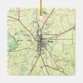 Brady TX Topo Keramisch Ornament (Achterkant)