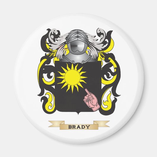 Brady Wapen (Family Crest) Magneet (Voorkant)