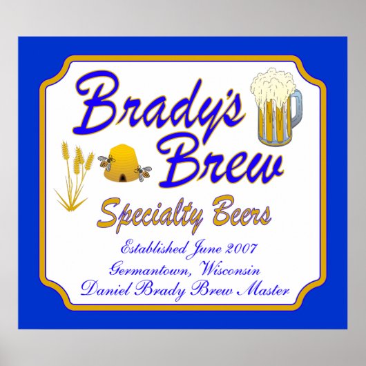 Brady's_Brew_3 Poster (Voorkant)