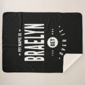 Braelyn Persoonlijke benaming Birthday Sherpa Deken (Voorkant (horizontaal))