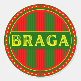 Braga City Pride Emblem – Portuguese Identity Ronde Sticker