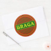 Braga City Pride Emblem – Portuguese Identity Ronde Sticker (Envelop)