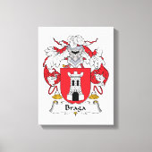 Braga Family Crest Canvas Afdruk (Voorkant)