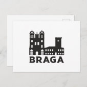 Braga Portugal City Skyline Cityscape Gift Idee Briefkaart (Voorkant / Achterkant)