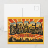 Braga Portugal Oude Aartsbisdom Briefkaart (Voorkant / Achterkant)