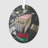 Braga, Portugal Panoramiek kerstversiering Ornament (voorkant)