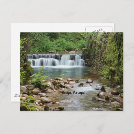 Braga, Portugese landschap Briefkaart (Voorkant / Achterkant)