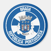 Braga Round Emblem Magneet (Voorkant)