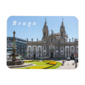 Braga. Uitzicht van het stadscentrum. Magneet (Horizontaal)