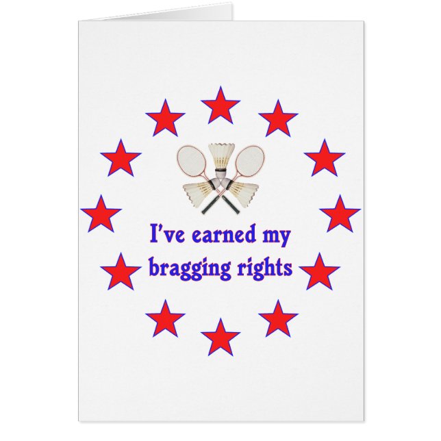 Bragging Rights Badminton (Voorkant)