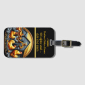 Brahma boer zorgt voor gelukkige kippen bagagelabel (Voorkant (horizontaal))