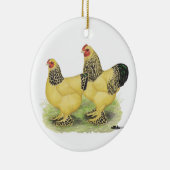 Brahma Buff Pair Keramisch Ornament (Rechts)