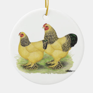 Brahma Buff Pair Keramisch Ornament