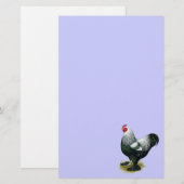 Brahma: Donkere rooster Briefpapier (Voorkant / Achterkant)