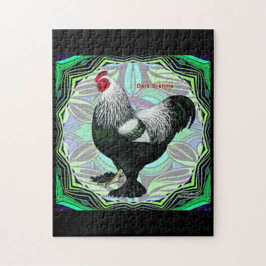 Brahma: Fancy donkere rooster Legpuzzel (Verticaal)