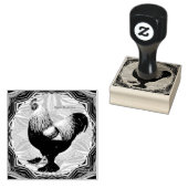 Brahma: Fancy donkere rooster Rubberstempel (Gestempeld)