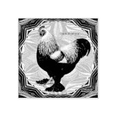 Brahma: Fancy donkere rooster Rubberstempel (Afrduk)