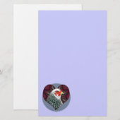 Brahma Hen Heart Briefpapier (Voorkant / Achterkant)