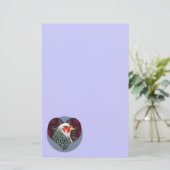 Brahma Hen Heart Briefpapier (Staand voorkant)