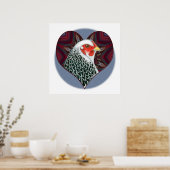 Brahma Hen Heart Poster (Keuken)