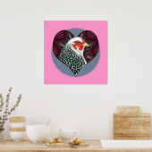 Brahma Hen Heart Poster (Keuken)