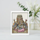 Brahma, hindoe god van de schepping, uit 'Voyage a Briefkaart (Staand voorkant)