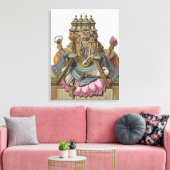 Brahma, hindoe god van de schepping, uit 'Voyage a Canvas Afdruk (Insitu (Woonkamer))