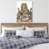 Brahma, hindoe god van de schepping, uit 'Voyage a Canvas Afdruk (Insitu (Slaapkamer))