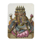 Brahma, hindoe god van de schepping, uit 'Voyage a Magneet (Verticaal)