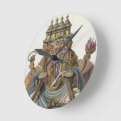 Brahma, hindoe god van de schepping, uit 'Voyage a Ronde Klok (Hoek)