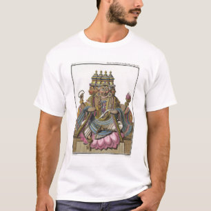 Brahma, hindoe god van de schepping, uit 'Voyage a T-shirt